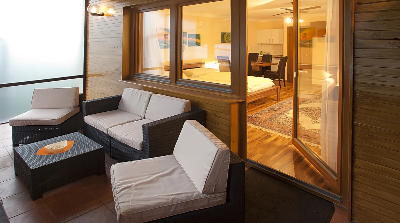 Suite und Bier-Suite mit Terrasse und Lounge im Biergasthof Riedberg in Ried im Innkreis