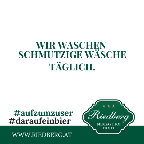 Wäscheservice für Hotelgäste im Biergasthof Riedberg